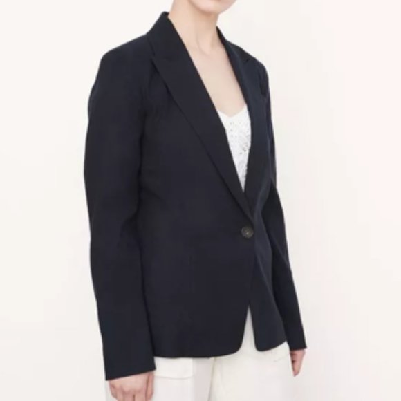 VINCE Wool-Blend Single-Breasted Blazer Size 8 - Picture 1 of 10